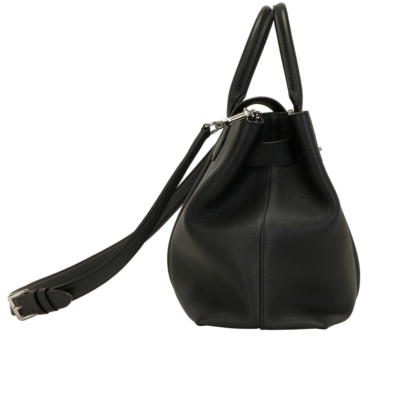 Georges MM Tote, &pound;3,900, Handbags, Black, Leather, Side view